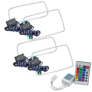 Ford F250 Headlight Halo Kit - ORACLE Lighting - ColorSHIFT w/ Simple Controller - `08-`10